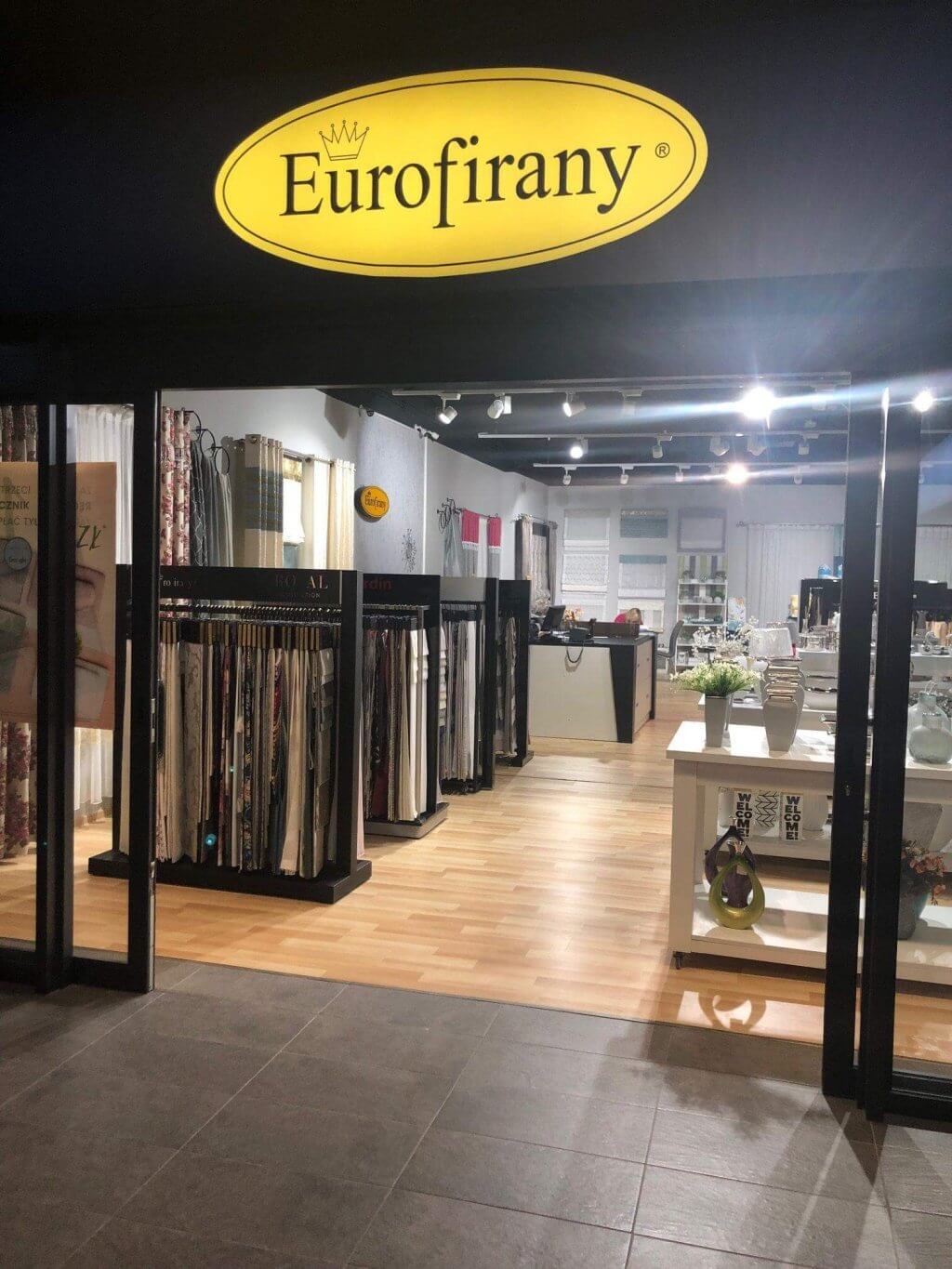 sklep eurofirany wnętrze